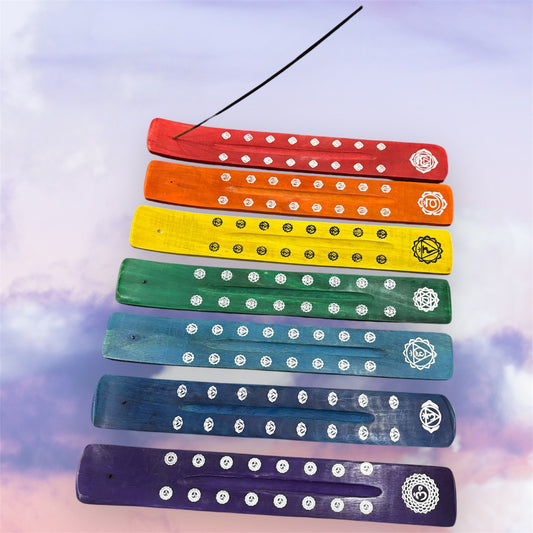 Chakra Wooden Incense Burner