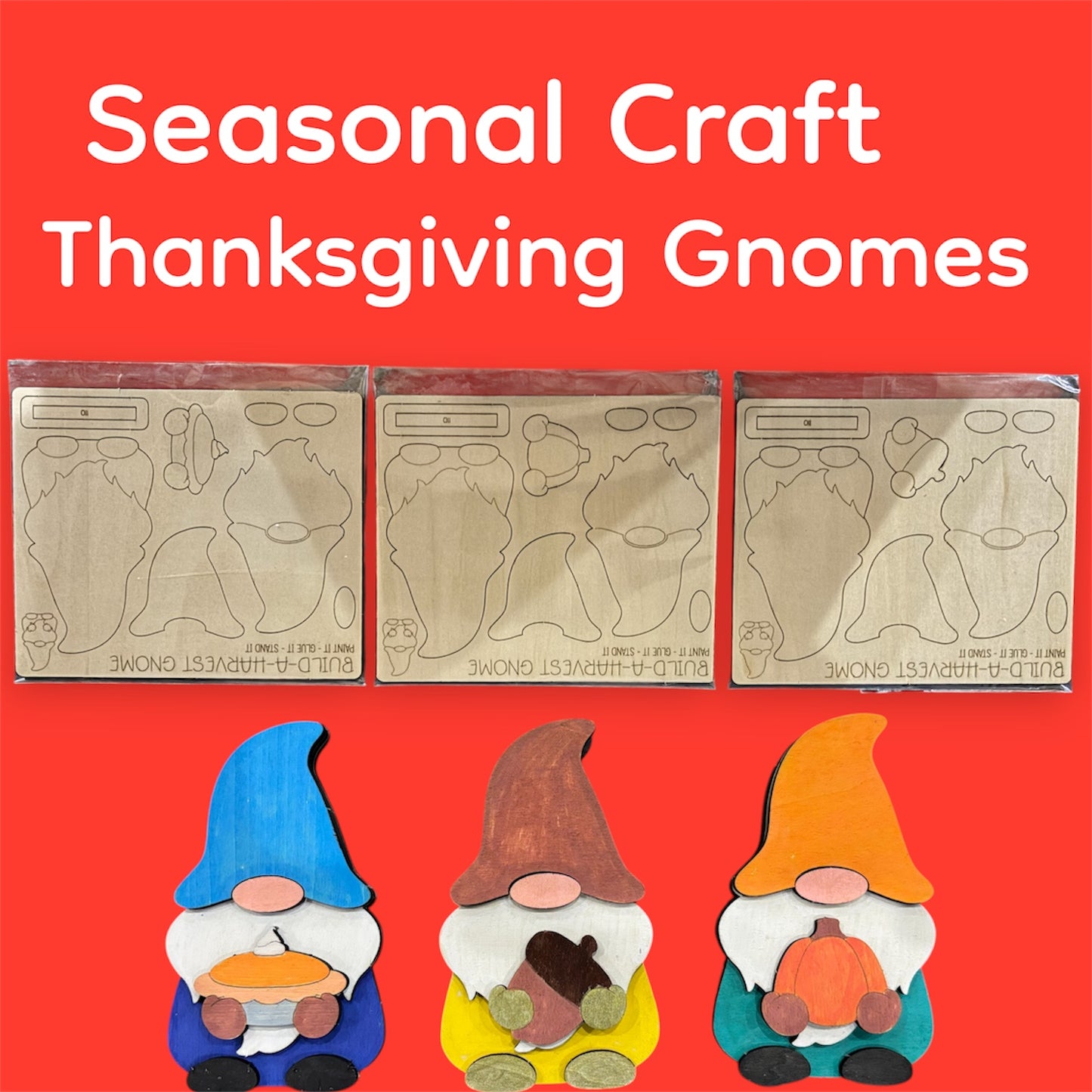 Holiday Thanksgiving Build A Gnome