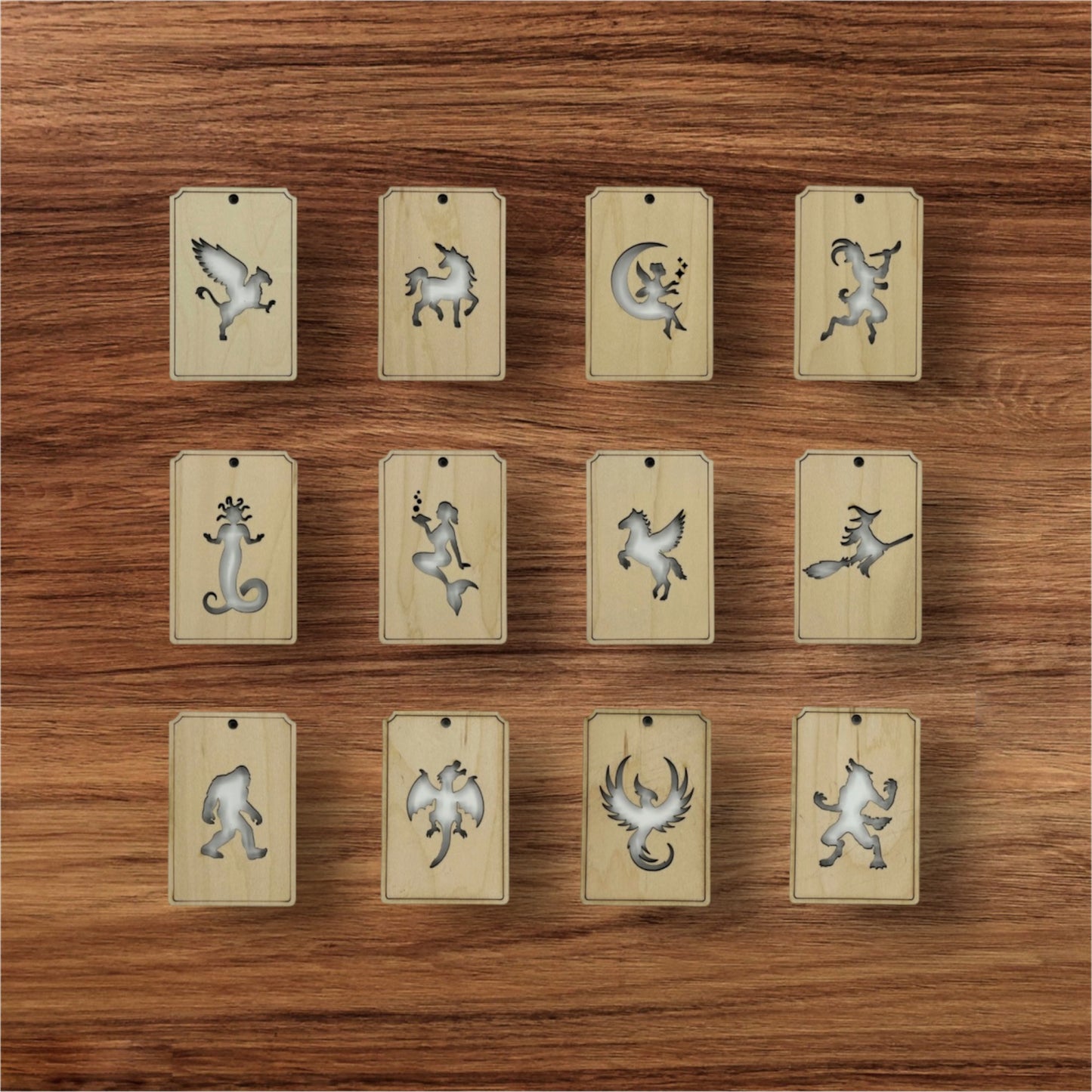 Wooden Car Air Fresheners - Mythical
